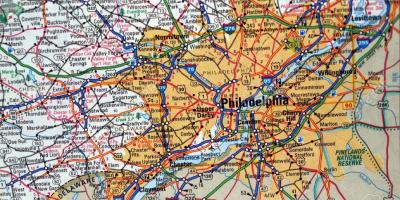 Карта Филадельфия