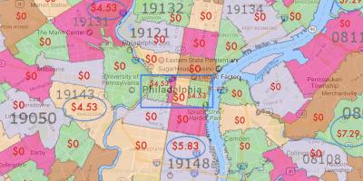 Филадельфия и окрестности карта