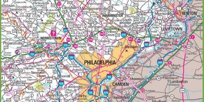 Филадельфии карте