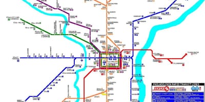 Система Филадельфия общественного транспорта карте