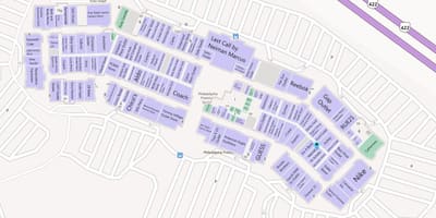 Карта Филадельфия премиум аутлетс